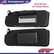 For 1993‑2002 Firebird Camaro Black Sun Visors Pair W/ Mirror Left & Right New picture