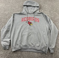Vintage Illinois State Redbirds Sweater Mens XL Gray Hoodie College Streetwear picture