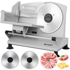 MULISOFT Meat Slicer Electric Deli Food Slicer with Removable Stainless Steel picture