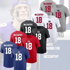 HOT Welcome J.J. McCarthy #18 New York Giants 2026 Player Name & Number S-5XL picture