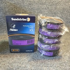 Sundstrom Safety Particle Filter Sr 510 P100/HE Magenta 5 Pk Niosh READ picture