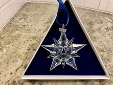 SWAROVSKI  2001 Annual Star Christmas Ornament With Box Sleeve and COA picture