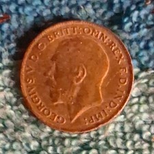 1915 Great Britain England George V British Penny gold Coin  picture