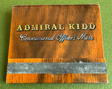 Vintage Admiral Kidd Officers Mess San Diego CA FULL Matchbook Un*Struck, Nice picture