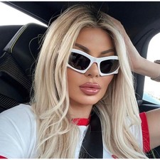 NEW Balenciaga BB0229S Bat Sunglasses in White $605 picture