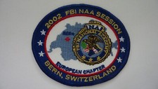 FBI PATCH:  2002 FBI NATIONAL ACADEMY - EUROPEAN CHAPTER - BERN, SWITZERLAND  picture