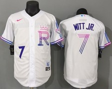 Men's Bobby Witt Jr. #7 White City Connect Jersey 2026 Embroidered S-3XL picture
