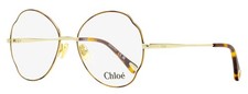 Chloe Scalloped Oval Eyeglasses CH0097O 004 Havana/Gold 53mm picture