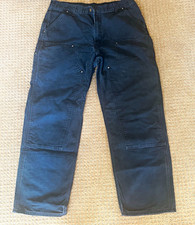 Carhartt B01 Men’s Cotton Canvas Work Pants Black Size 36 Construction picture