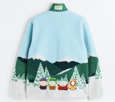 H&M South Park Relaxed Fit Fleece Jacket  XL New With Tags RARE 🔥🔥🔥 picture