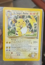 Lt. Surge's Raichu 11/132 Gym Challenge Holo picture