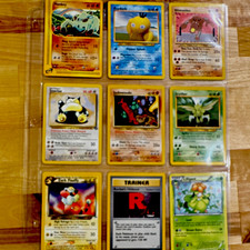 Pokemon TCG 1st Edition Vintage 9-Card Lot Team Rocket WOTC Snorlax picture
