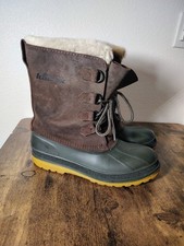 KAMIK KW2000 Men's Insulated Boots Waterproof sz 10 brown suede Brown Duck picture