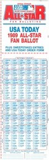 1989 MLB Baseball All-Star Game Ballot Unused picture