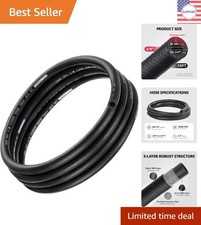 10FT NBR Rubber Fuel Hose for Diesel & Gasoline - SAE 30R7 Certified, 300 PSI picture