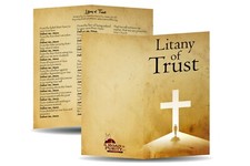 Litany of Trust Folded Prayer Card picture