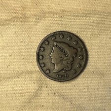 1829 1c Coronet or Matron Head Large Cent picture