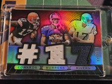 2007 Triple Threads Braylon Edwards / Plaxico Burress / Philip Rivers Jersey /36 picture