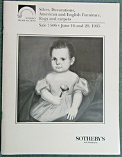 Sotheby's Catalog Silver Decorations American English Furniture Rugs Carpet Art picture