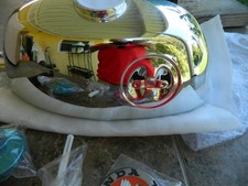 Rare z50 mini trail Chrome Gas tank with all mounting parts and locking gas cap  picture
