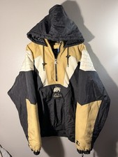 Vintage 90's Rare Starter Purdue Boilermakers HalfZip Pullover Jacket Size XL picture