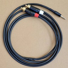 1'FT-25FT Mogami Y cable Aux Audio 3.5mm Stereo Male to Neutrik Dual RCA L-R   picture