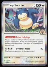 Pokemon Hop's Snorlax Rare 117/159 Journey Together Holofoil NM picture