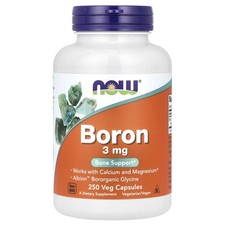 Now Foods Boron 3 mg 250 Capsules GMP Quality Assured picture