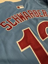 Kyle SCHWARBER Philadelphia Phillies #12 Powder Blue Jersey Adult All Sizes NWT picture