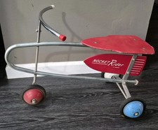Vintage Teeterbabe Rocket Rider Mid Century Space Age Childs Ride On Toy RARE picture