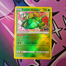 The Pokémon Company Radiant Venusaur 004/078 Pokemon GO Holo Radiant Rare 150 HP picture