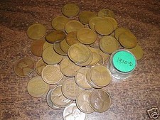 1920-D LINCOLN WHEAT CENT ROLL, 50 coins picture