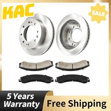6pc Front Brake Rotor Pads Kit Fits 11-19 GMC Sierra 2500HD P-1411-WB S-55191 picture