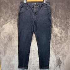 Levi Strauss Legging Jeans Womens Dark Blue Slim 16M Casual Stretch Denim picture