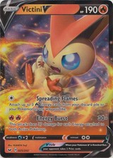 Holo Victini V 025/202 Ultra Rare SWSH01: Sword & Shield Base Set picture