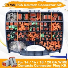 1750PCS Genuine Deutsch Connector Kit Stamped Contacts For 14,16,18,20 GA.WIRE picture
