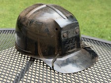 Vintage MSA Comfo Cap Coal Miner Mining Low Vein Helmet Hat Tiger Stripe READ picture