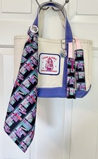 Custom Upcycled Vtg LL Bean Boat & Tote Small Lavender 13” X 10” X 4” Booktok picture