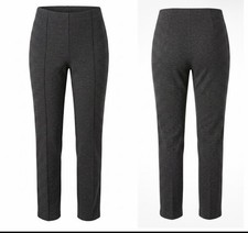 J Jill Ponte Slim Leg Knit Pants Size Medium Gray Pull On Stretch Preppy Career picture