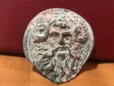 Ancient Bronze Head Bactrian C.300 BC No Reserve #IND012 picture