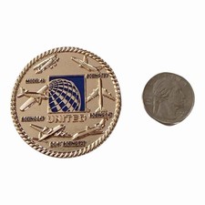 UNITED AIRLINES 100 YEARS COLLECTOR COIN 1926-2026 picture