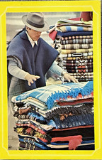 Vintage Feraud Otavalo Ecuador Imbabura Market People Postcard Unposted picture