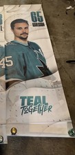 Eric Karlsson Vinyl Street Banner - San Jose Sharks Vintage Logo Sign picture