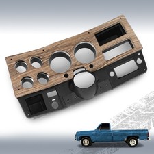 75-80 NEW Woodgrain Chevy GMC pickup truck dash bezel gauge cluster cover w/o AC picture