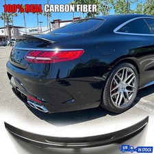 REAL CARBON Rear Trunk Spoiler Wing For Benz W217 C217 S500 S550 S560 S63 Coupe picture