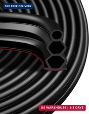 40 Feet Self-Adhesive Rubber Weather Stripping Fits Big Gaps, Extra Thick Rubber picture