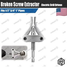 Drill-Driven Broken Screw Extractor, 1/2