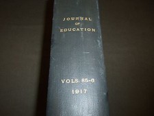 1917 JANUARY-DECEMBER JOURNAL OF EDUCATION BOUND VOLUME - COMPLETE YEAR - R 889 picture