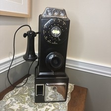Automatic Electric 2 Piece Early 20th Century Payphone With KEYS And Ringer picture
