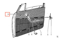 Cover Cap Upper Armrest - Right for BMW 1500-2000CS picture